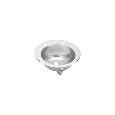 Alfi LLVR19162 Elkay Asana Single Bowl Drop-In Bathroom Sink, 19-5/8" x 16-11/16" x 6", Stainless Steel