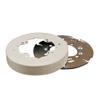 Legrand Wiremold Legrand V5737A Metal Raceway for Extending Power, 5 1/2" Diameter Open Base Round Extension Box, 1" Deep, Ivory (1 Pack) view 1