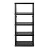 Gracious Living 5 Shelf Fixed Height Ventilated Medium Duty Storage Unit 14 x 32 x 72" Organizer System for Home, Garage, Basement, & Laundry, Black view 1