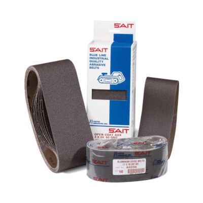 United Abrasives-SAIT 57901 1AX 4 X 24 36 Grit Blue Line Sanding Belt, 5-Pack