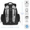 Brenthaven Tred Expandable Backpack Fits 15 inch Laptops, MacBooks, Chromebooks and Tablets - Durable, Spacious, Comfortable and Secure for Professionals, Office, Business or Personal Use - Titanium view 2