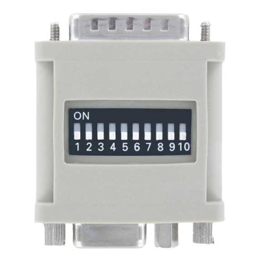 PTC MAC to VGA Adapter, DB15 Male to HD15 Female w/10 Dip Switches