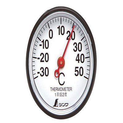 Shinwa Sokutei 72675 Thermometer, Analog, S-5, Round, 1.4 inches (3.5 cm)