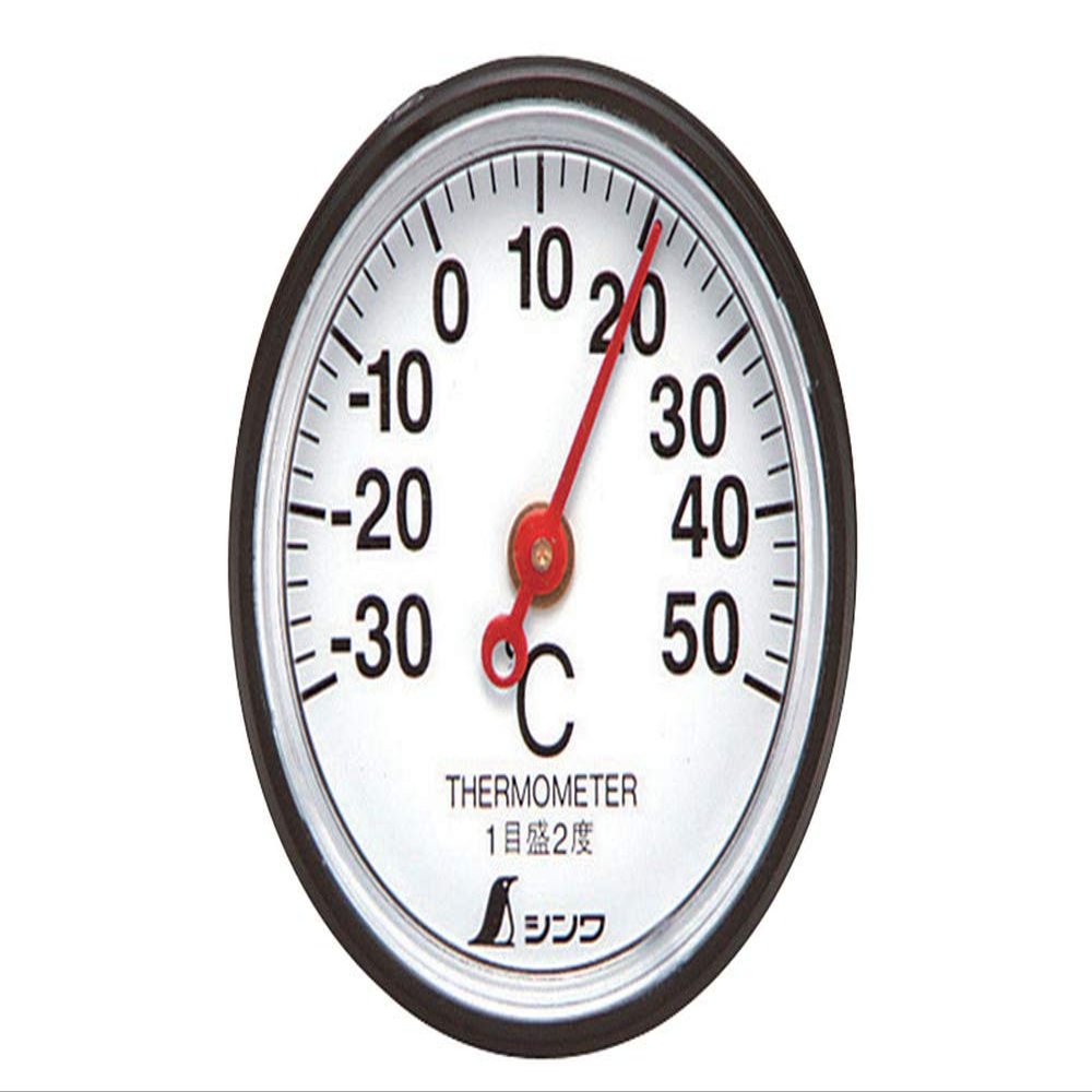 Shinwa Sokutei 72675 Thermometer, Analog, S-5, Round, 1.4 inches (3.5 cm)