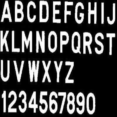 Bernard 3" Letter-White 10 Pack (Choose Letter) (Option: T)