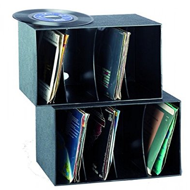 BECO Plastic Box for up to 80 Singles, Black