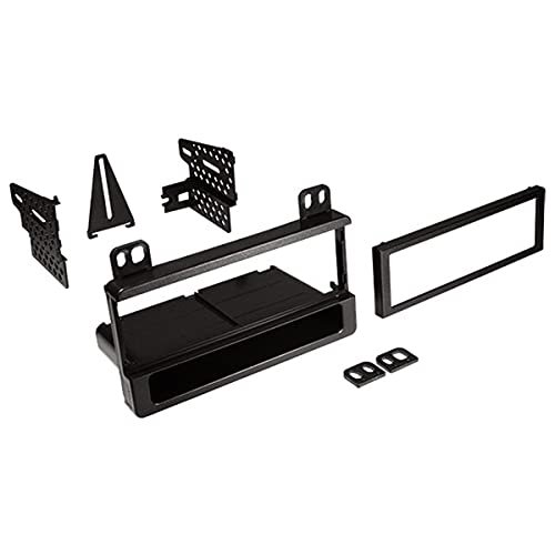 American International FMK550 Single DIN Black Stereo Dash Kit Without Faceplate & with Pocket for 1995-2010 Crown Victoria Windstar Ford
