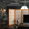 2 ft. Short Desktop Window Pane Shoji Screen - Honey - 3 Panels view 2