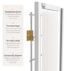 2 ft. Short Desktop Window Pane Shoji Screen - White - 3 Panels view 4