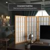 2 ft. Short Desktop Window Pane Shoji Screen - Natural - 4 Panels view 2