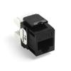 Leviton Extreme 6+ QuickPort Connector, CAT 6, 61110-RE6, Black view 1