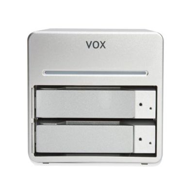 VOX Q82189 BlackBox 1TB Dual RAID Aluminum Network Attached Storage (Silver)