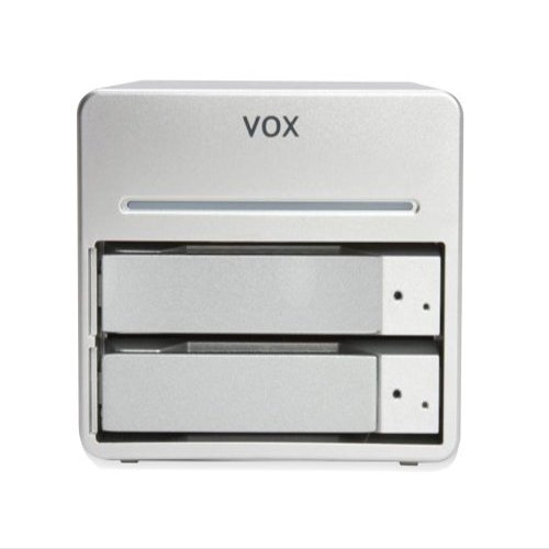 VOX Q82189 BlackBox 1TB Dual RAID Aluminum Network Attached Storage (Silver)