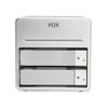 VOX Q82189 BlackBox 1TB Dual RAID Aluminum Network Attached Storage (Silver) view 1