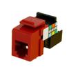 Leviton Voice Grade QuickPort Connector, 41106-RC6, Crimson view 1