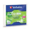 Verbatim CD RW, 4X 12X High Speed, 80 Minutes, 700MB, Branded, Slim Case, 1/Pack (VER95161) Category: CD Media view 1