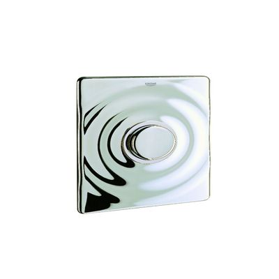 Grohe Surf 37069000 Cover Plate 156 x 197 mm with Push Button Bed Chrome-Plated
