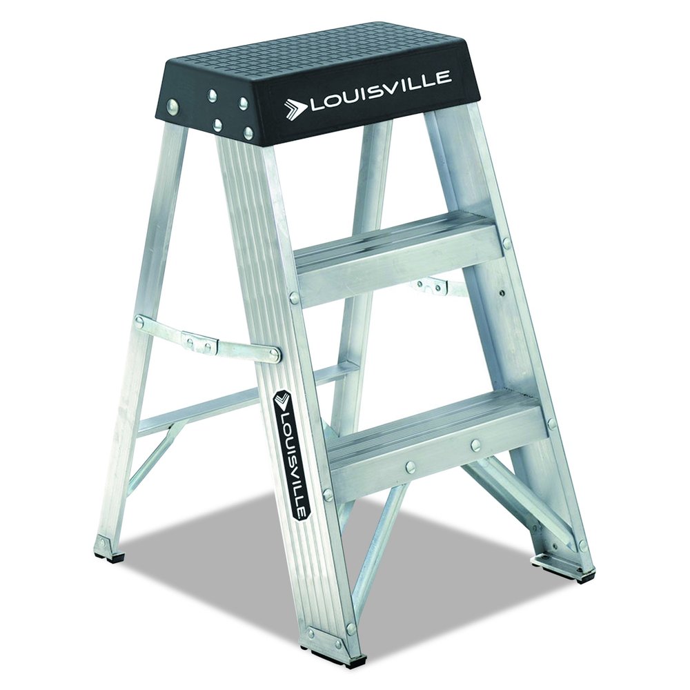 Louisville Ladder 2 ft Aluminum Step Stool, AS3002, Type IA, 300 lbs