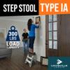 Louisville Ladder 2 ft Aluminum Step Stool, AS3002, Type IA, 300 lbs view 2