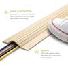 UT Wire 5-Feet Cable Blanket High Capacity Low Profile Cord Cover and Protector, Beige view 2
