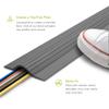 UT Wire 5-Feet Cable Blanket High Capacity Low Profile Cord Cover and Protector, Grey view 2