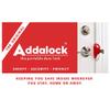 Addalock The Original Portable Door Lock for Travel & Home Security, Durable 1-Piece Door Latch Lock for Houses, Apartments, Hotels, Motels, Dorms & AirBnBs - Lock the Door & Stay at Home or Away view 2