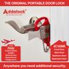 Addalock The Original Portable Door Lock for Travel & Home Security, Durable 1-Piece Door Latch Lock for Houses, Apartments, Hotels, Motels, Dorms & AirBnBs - Lock the Door & Stay at Home or Away view 3