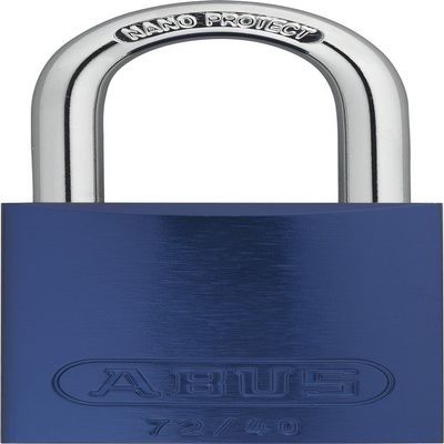 ABUS 43600 72/40 Aluminium Padlock, ABUS Security Level 6 Blue