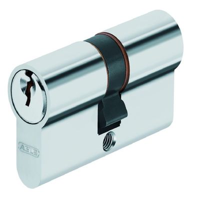 ABUS Silver Door Cylinder 049897, Key Lock, Modern, Home