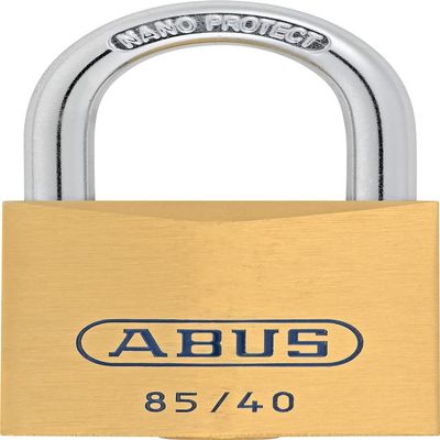 ABUS 2417 85/50HB80 Brass Padlock, Brown