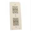 Leviton AC Power Module with Two Duplex Receptacles, 47605-NDP, Gray view 1