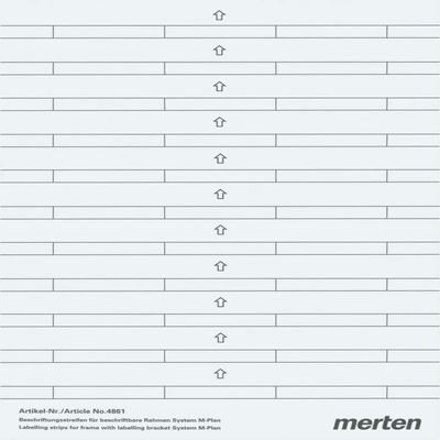 Merten 486100 for Writing Write On M-PLAN Frame Polar White/Silver
