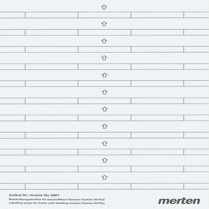 Merten 486100 for Writing Write On M-PLAN Frame Polar White/Silver