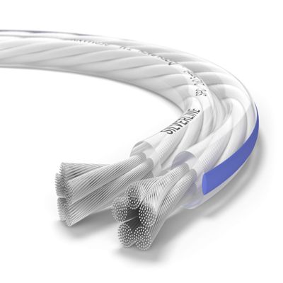 OEHLBACH Silverline SP-25 Stereo Hi-Fi Speaker Cable with SPOFC (Silver-Plated Copper) 2 x 2.5 mm Mini Coil Speaker Cable 30 m