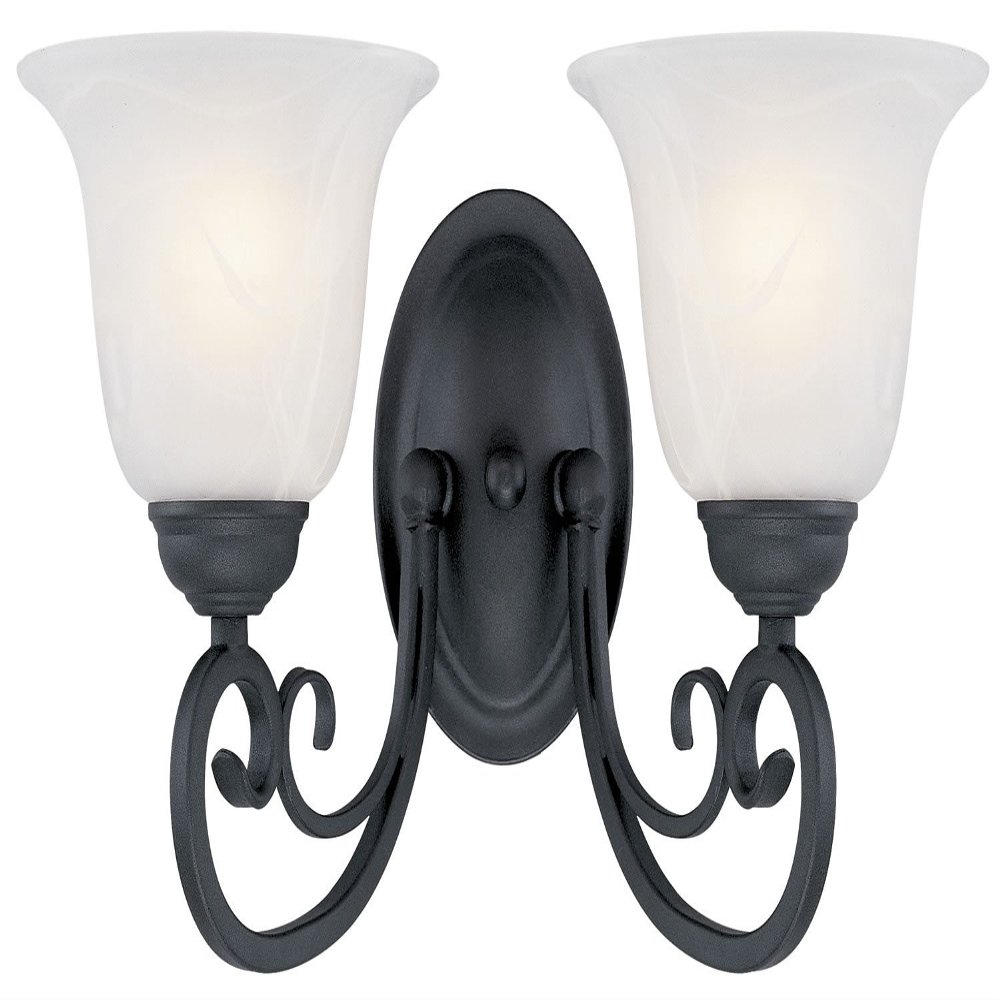 Hardware House 54-4866 Tuscany 2-Light Wall and Bath Light Fixture