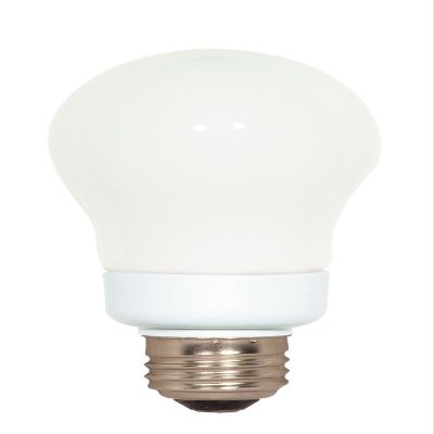 Satco 7A19/27 Compact Fluorescent Type A, 7W E26 A19, Bulb