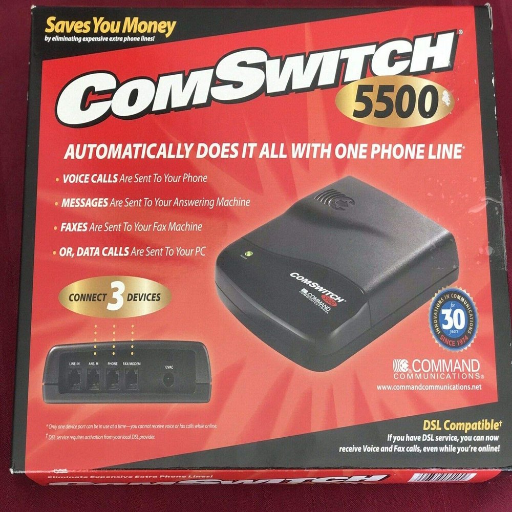 ComSwitch 5500 DSL Compatible Connect 3 Devices