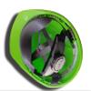 MSA Safety 10035212 Hard Hat with 4-Point Fas-Trac III Ratchet Suspension, Hi-Viz Green view 3