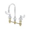 T&S Brass B-2866-04 Medical Deck Faucet, 5-13/16 Gooseneck, Rosespray view 1
