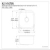 Elements of Design EU14167BN Kitchen Sink, Brushed Stainless Steel view 2