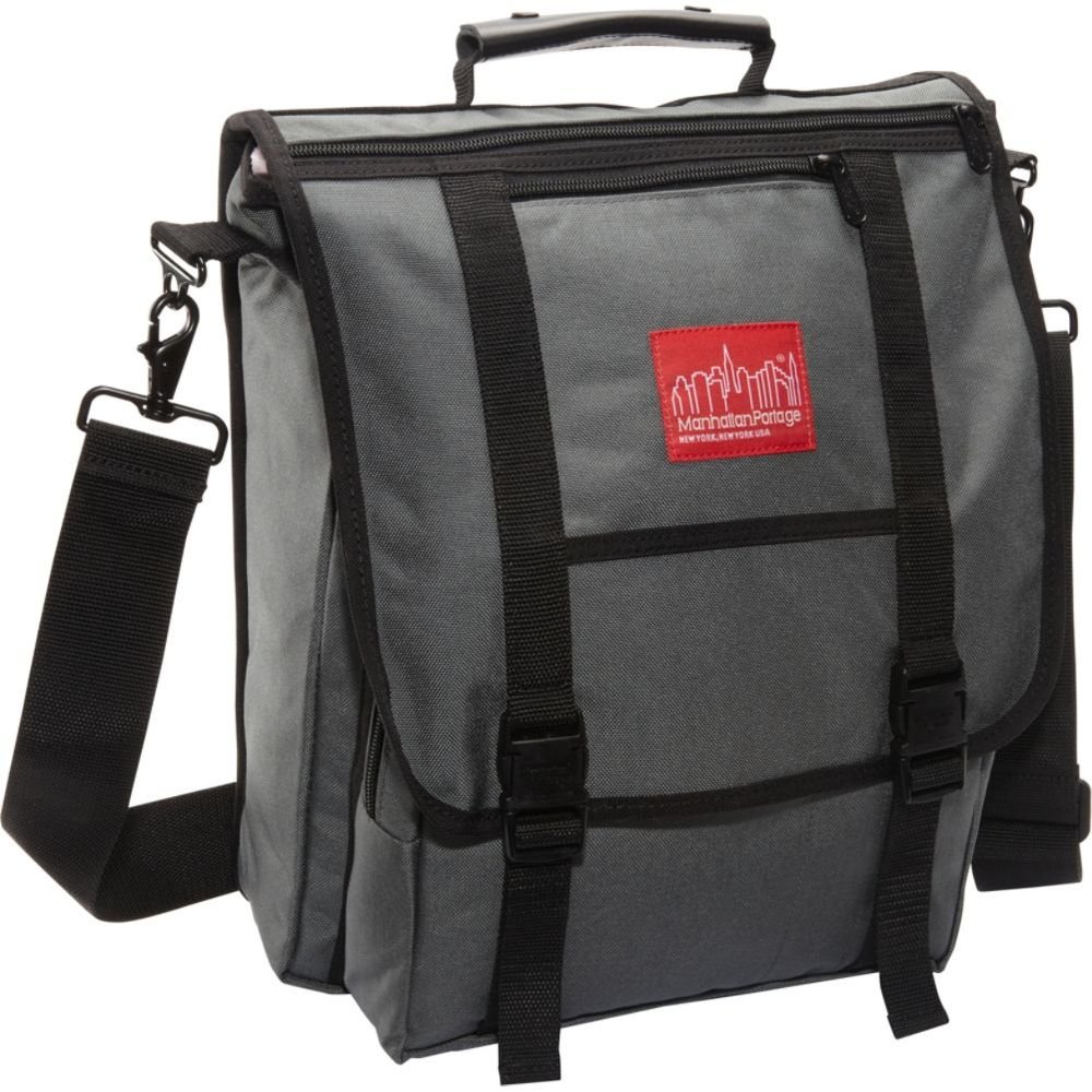 Manhattan Portage Commuter Laptop Bag with 17-Inch Laptop Sleeve,Grey