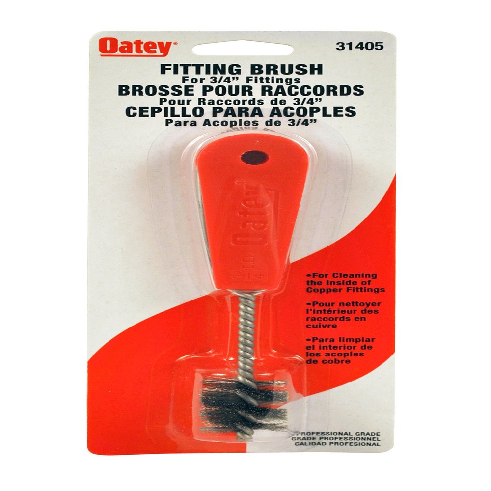Oatey 31405 ID Fitting Brush w/Heavy Duty Handle Carded, 3/4"", No Color