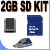 2GB SD (Micro SD with SD Adapter) Memory Card Secure Digital BigVALUEInc Accessory Saver Bundle for Panasonic Cameras view 1