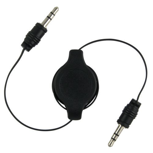 3.5mm Stereo Plug/Plug M/M Retractable Cable (Black)