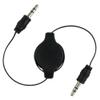 3.5mm Stereo Plug/Plug M/M Retractable Cable (Black) view 1
