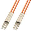 Ultra Spec Cables 2 Meter Multimode Duplex Fiber Optic Cable (62.5/125) - LC to LC - Orange view 1