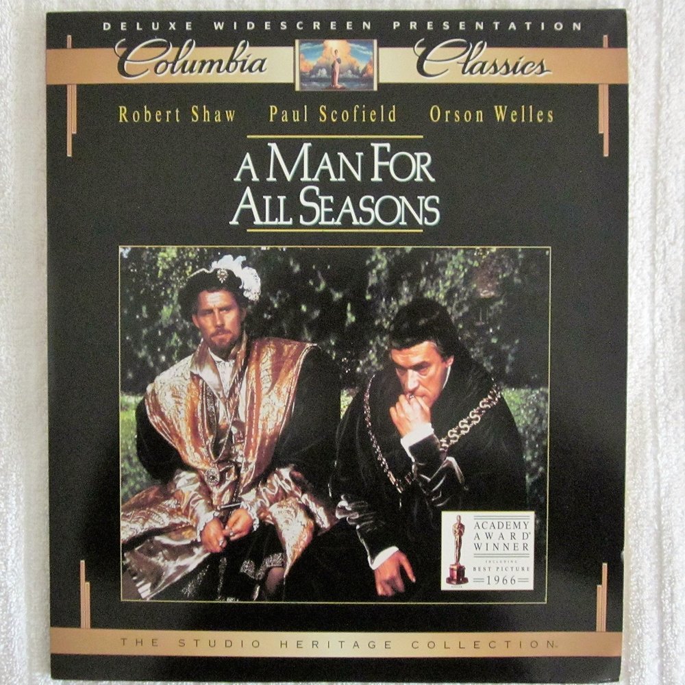 A MAN FOR ALL SEASONS Deluxe Widescreen Presentation Laserdisc (LD NOT DVD)