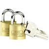 Burg-Wchter Duo 222 30 SB Padlock Set, Brass, Bgelstrke: 5,0 mm/Hhe : 35,3 mm view 1