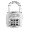 ABUS 160/40 C 160 All Weather Resettable Chrome Combination Padlock, 3 Dial view 1