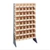 Quantum Storage Systems QRU-16S-230-48IV Single Sided Rail Systems Complete Package with Bins, 36" L x 15" W x 53" H, Ivory view 1